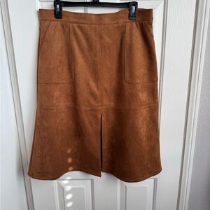 Daniel Cremieux Tan A-Line Skirt